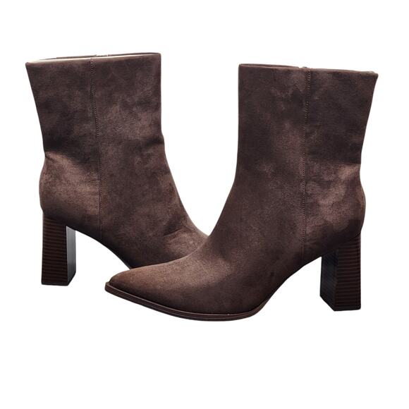 a new day Shoes - A New Day Thora Dress Boots Block Heel Size 11 Brown